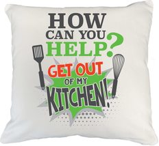 Make Your Mark Design The Kitchen Monster. Angry Chef White Pillow Cover... - $24.74+