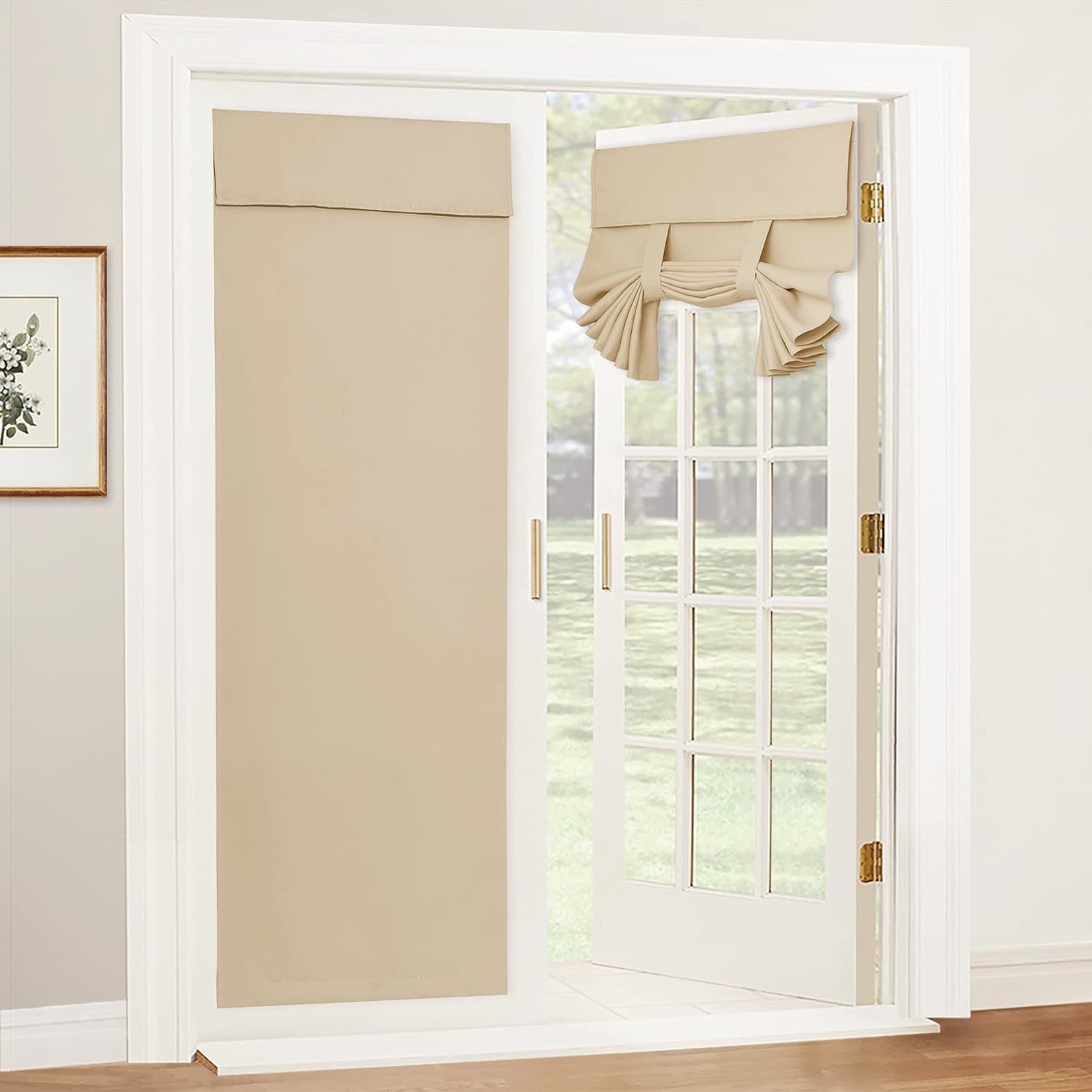 Ryb Home French Door Blinds 80 Inch Length, Room Darkening Energy Smart,... - $39.99