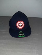 Marvel&#39;s Kids Captain America Hat Avengers Blue Youth OSFM   - $13.99