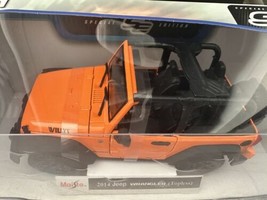2014 Jeep Wrangler (Topless) -1/18 Scale  Maisto Special Edition Diecast... - £36.50 GBP