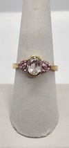 925 Sterling Silver Quartz &amp; Topaz Ring Size 7.5 - $37.81