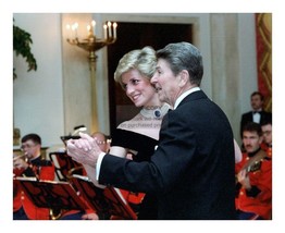 President Ronald Reagan Dancing With Princess Diana 8X10 Photo Reprint - £6.70 GBP