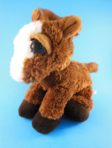 Aurora Large Eyed brown Pony Horse Plush Prancer 10&quot; - £6.32 GBP