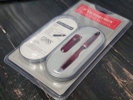 Victorinox x Cross Swiss Army Equipped Solo Ballpoint Pen Ruby Red Clam NIB - £71.00 GBP