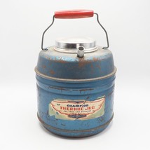 Vintage 50&#39;s CHAMPION Thermic Thermal Metal Jug For Food &amp; Beverage Meta... - $79.19