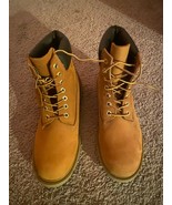 Timberland Classic 6&quot; Waterproof Boot Wheat Nubuck Leather Men&#39;s Size 8 - $1,496.39 MXN