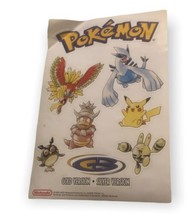 2000 Pokemon Gold Silver Version Gameboy Promo Sticker Sheet *Rare* - £32.27 GBP