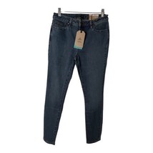 Prana Women Sienna Jean Dark Wash True Blue Size 8 Regular Cotton Fitted Denim - $31.89