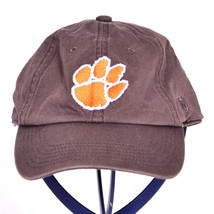 Clemson Tigers Hat Cap Big Tiger Paw Logo Grey Top Of The World - $248.72 MXN