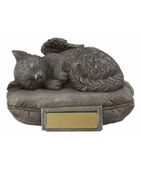 Ebros Heavenly Angel Cat Sleeping On Pillow Cremation Urn Small Pet Memo... - $689.19 MXN