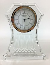 Waterford Crystal Lismore Desk Clock Made in Ireland #107753 **Has Engravings** - £73.15 GBP