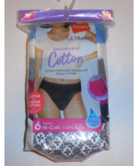 Hanes Breathable Cotton Womens Size 10 3XL Underwear Hi-Cut 6 Pack Panti... - £17.09 GBP