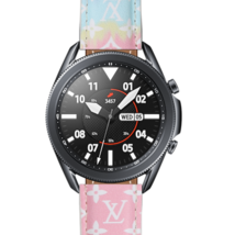 22MM Premium Leather Design Smart Watch Bands Galaxy Gear S3 Frontier L Monogram - £21.23 GBP