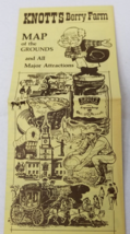 Knott&#39;s Berry Farm 1968 Brochure Fold Out Map Attractions Restaurant Prices - £14.90 GBP