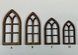 Windows x10 Terrain Building Bits 28mm Laser Cut MDF FAST SHIPPING US SE... - $2.99