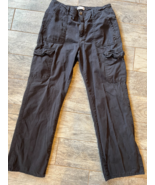 ZARA Grupo Inditex Cargo Pants Trousers size 10 Womens Gray Grunge Gorpcore - $723.23 MXN