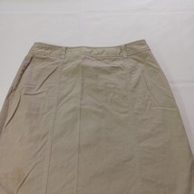 Carolina Blues Women’s 16 Tan/Khaki Cotton Blend Back Slits Pocket Stretch Skirt image 7