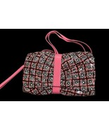 Vera Bradley Concert Clutch Crossbody Mocha Rouge Frill Removable Wrist ... - $457.49 MXN