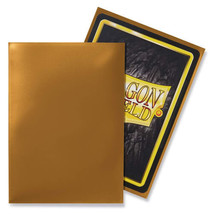 Dragon Shield Protective Sleeves Box of 100 - Gold - £36.05 GBP