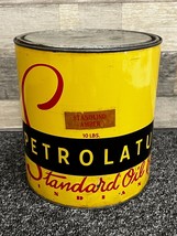 Standard Oil Co Indiana 10 LBS. Antique Stanolind Amber Petrolatum Grease Can -I - £139.19 GBP
