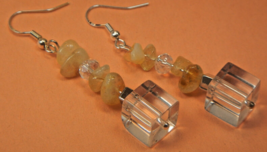 Citrine Gemstone earrings -control over emotions, clear thought-623 - £5.37 GBP