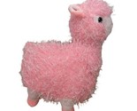 Kellytoy Justice Pink Llama Plush Alpaca Fluffy Stuffed Animal 11 inch - £9.19 GBP