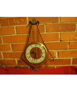 VINTAGE RARE RUSSIAN USSR SOVIET WOODEN QUARTZ WALL CLOCK MAYAK - $65.64 CAD
