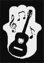 Pepita Needlepoint Canvas: Hamsa Guitar, 7&quot; x 10&quot; - £39.96 GBP+