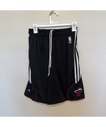 Adidas Miami Heat Basketball Shorts Adult Medium Black Red White NBA Mens - $19.87