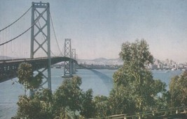 San Francisco-Oakland Bay Bridge Yerba Buena Island California CA Postcard B13 - $2.99