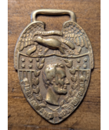 Abraham Lincoln Liberty and Justice for All Pocket Watch Fob American Eagle - $1,230.58 MXN