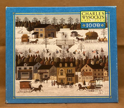 Charles Wysocki puzzle Windjammer Canal 1000 pc Milton Bradley 2005 0467... - £16.51 GBP