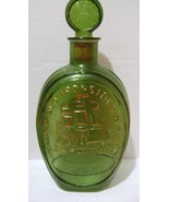  Ezra Brooks Old Ironside Green Whiskey Bottle with Stopper - £15.98 GBP