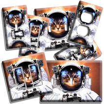 Funny Tabby Cat Astronaut Helmet Light Switch Outlet Wall Plates Pet Shop Decor - £14.38 GBP+