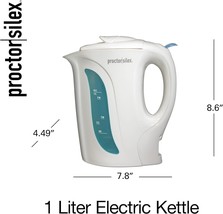 Electric Tea Kettle 1.7L Boiler Tea Kettle, Water Handle Easy Fill Pour Over New - £20.10 GBP