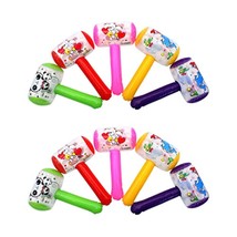 10Pcs Squeaky Hammer Inflatable Cartoon Hammer With Sound Bell Clown Handle Hamm - £13.87 GBP