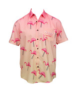 Naturdays Natural Light Party Time Tropical Bros Hawaiian Shirt Pink - £42.20 GBP