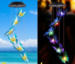 Hot selling solar LED colorful hummingbird wind chime lamp particle ball red bir - £8.56 GBP+