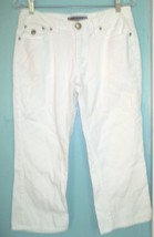 Bugle Boy White Jean Denim Capri Jeans Juniors Size 9 - $24.74