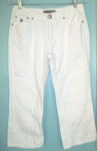 Bugle Boy White Jean Denim Capri Jeans Juniors Size 9 - £19.48 GBP