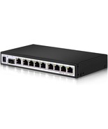 8 Port PoE Switch Smart Managed Gigabit Switch Up to 120W Power Supply S... - $81.36