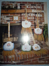 Country Broom Covers Cross Stitch Pattern Book 1982 - £1.58 GBP