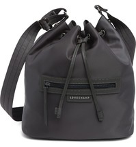 Longchamp Le Pliage Neo Bucket Nylon Bag Crossbody ~NEW~ Grey - £217.62 GBP