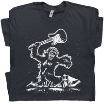 Electric Guitar Shirt Cool Guitar T Shirt Vintage Band Shirts Animal Playing Gui - £15.14 GBP