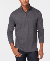 MSRP $60 Club Room Men&#39;s Quarter-Zip French Rib Pullover Gray Size Small - £19.97 GBP