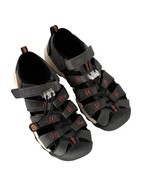 Keen Boys Sandals Size 1 Big Kid Youth Black &amp; Red Outdoor Sports Shoes - €16,43 EUR