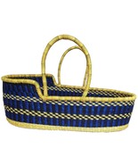 African Moses basket, Ghana Moses basket, Natural straw hand woven basket - £118.52 GBP