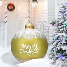 Christmas Decorations, 24in Giant Christmas Ornaments for Outdoors (Gold) - $25.15