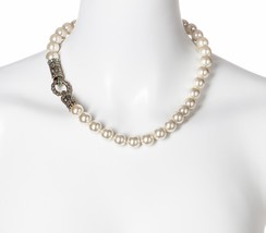 Heidi Daus Dazzling Decade Cream Pearl 19 inches Necklace - £68.93 GBP