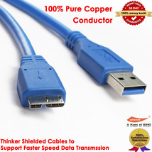 Usb Cable - 3.0 A Male To Micro B (6 Feet / 1.83 Meters), 100% Pure Copper - £11.11 GBP